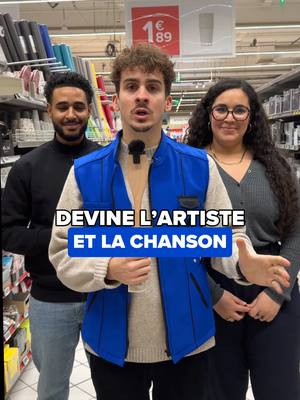 A post by @carrefourfrance on TikTok caption: On ne juge pas nos talents de chanteurs dans les commentaires 🧐  Vous avez quand même deviné quelques artistes ? 🙄 En tout cas aujourd’hui, on soutient Ebony et Marine en finale de la @staracademytf1 et vous ?  #carrefour #staracademy #finale #ebony #marine