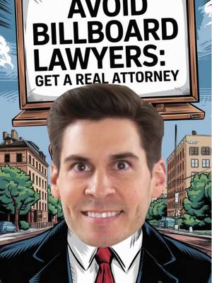 A post by @attorney.ryan on TikTok caption: AVOID BILLBOARD LAWYERS: Get a Real Attorney #lawyer #lawyersoftiktok #lawyers #lawyerlife #attorneyryan #attorneyatlaw #billboardlatinweek #billboard #billboards