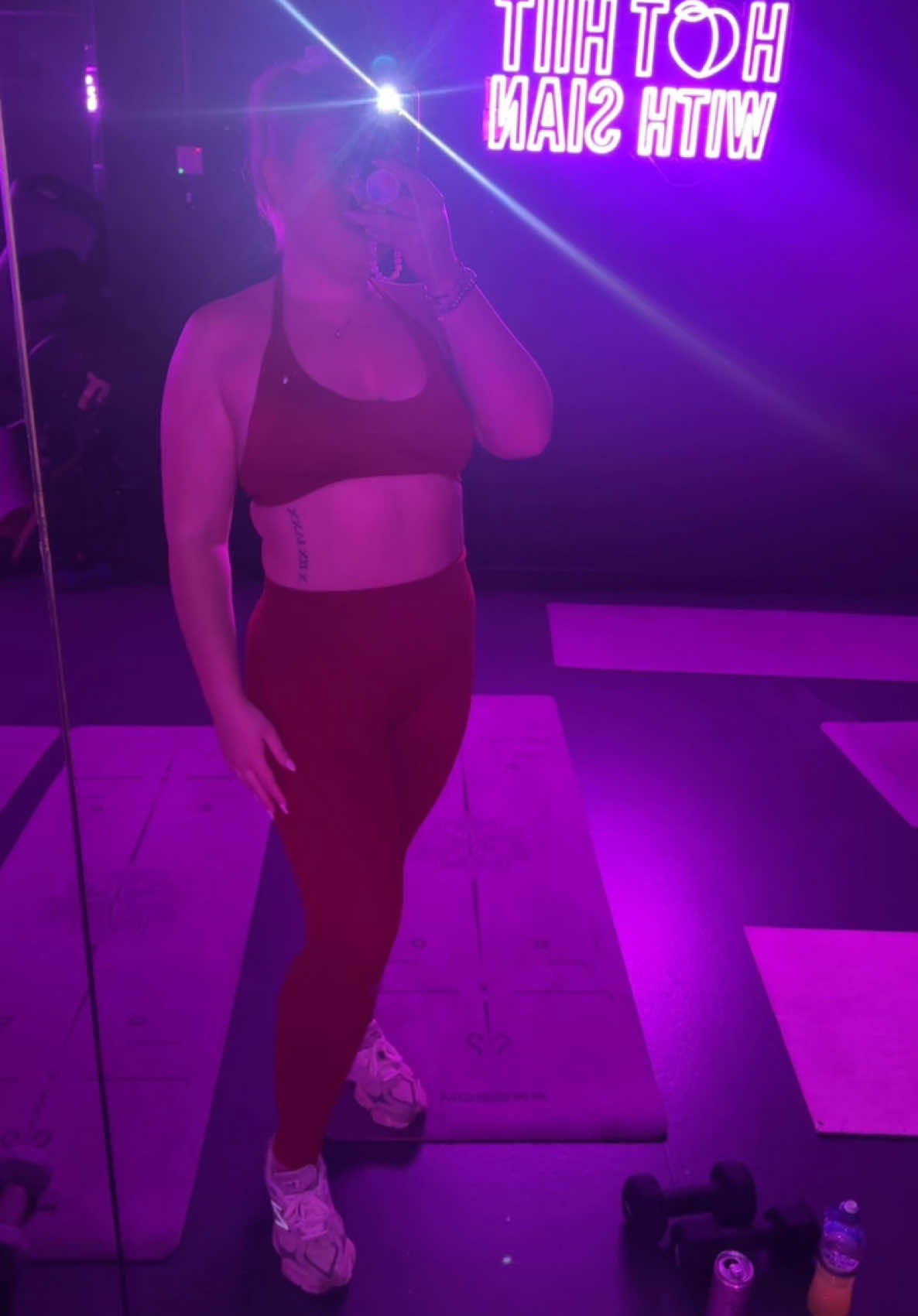 A post by @cleanwithabbi on TikTok caption: We love a good gym set over here♥️ #tiktokshop #tiktokmademebuyit #gymlife #gymset 