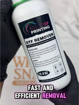 A post by @kreativesbykia on TikTok caption: I found a solution for those DTF oops.  @rolledupprinting  DTF Remover  Find it @counterculturediy  #dtf #dtftransfers #dtfremover #solution #ccdiy #counterculturediy #rolledupprinting #tshirtbusiness 