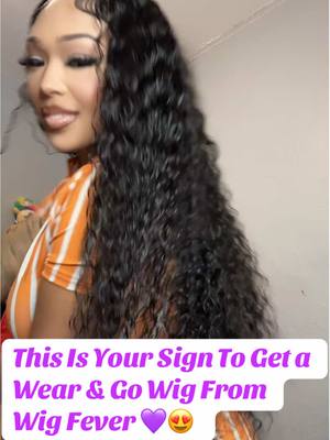 A post by @kslime66 on TikTok caption: Hair From: @WigFever Hair 💜  💜 LINK IN BIO 💜 #TikTokshop #gluelesswig #wigfever