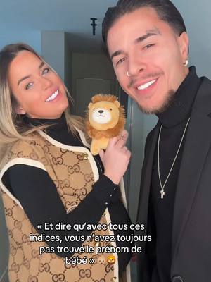 A post by @jadelrss on TikTok caption: Un prénom en 4 lettres qui commence par un L… 🦁👶🏼