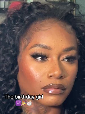 A post by @laurasiaandrea on TikTok caption: 1/24 ♒️🎂🎉❤️🧚🏾‍♀️ It’s a girlaaaaa birthday 🙃 So thankful for another year and the spot I’m in. This is about to be the biggest year of my career and I’m so excited to show you everything I’ve been working on behind the scenes. Just to think I was going to retire from social media just a few months ago 😅🥲 So thankful yall kept pushing me to keep going. So thankful and blessed to have yall on my team 🤞🏾❤️ Here’s a #fullbeat makeup look I did today and it’s been FOREVER since I’ve done a full face. Glad I recorded it. Love yall xoxo mama fairyy 🧚🏾‍♀️🙏🏾 Products listed from order seen: Elf makeup grip spray  Danessa myricks glow serum Ilia face milk  Anastasia brow gel Sephora collection orange corrector Sephora best skin concealer Danessa myricks hydrating concealer Fenty instant retouch concealer Revolution skin silk foundation  NARS cream bronzer Rare beauty liquid blush  Juvias place concealer  Laura Mercier ultra blur powder Sephora baked foundation powder Tarte bronzer  NARS blush + Haus labs blush  Nyx brow pencil  Haus labs loose brightening powder  One size setting spray  Make up for ever artist color pencil Juvias place lip gloss  Morphe clear lip gloss Nyx liquid eyeliner  Flawless faces lashes Fenty blur powder #laurasia #flipoverquickweave #laurasiaandrea #laurasia_yt #laurasiaandreapcos #explore #fyp #blackgirl #5k #viral #makeup #makeuptutorial #blackgirlmakeup 