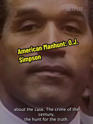 A post by @crimewithkourt on TikTok caption: If you thought you knew everything about the O.J. case, you thought wrong. The crime of the century. The hunt for the truth. Watch American Manhunt: O.J. Simpson January 29th, only on Netflix. #NetflixPartner @Netflix #truecrime #truecrimecommunity #truecrimetikok #truecrimestorytime #ojsimpson #newshow #fyp 