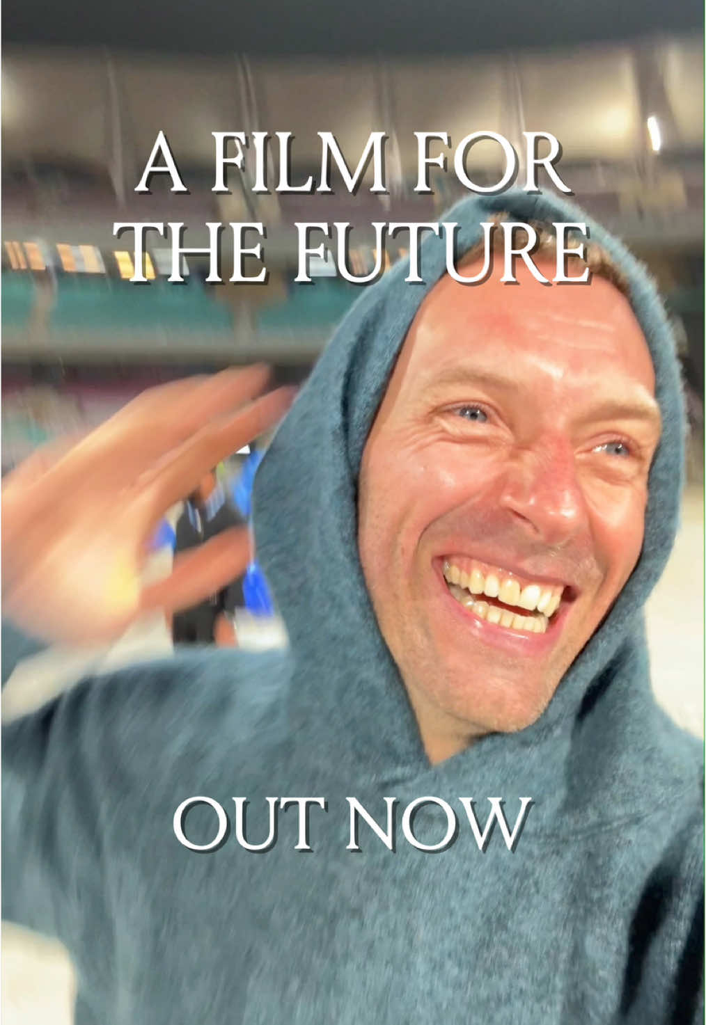 A post by @coldplay on TikTok caption: A FILM FOR THE FUTURE is out now! Watch the 44-minute visual companion to Moon Music at youtube.com/coldplay or immersive 360° LIGHTROOM screenings in London, Manchester & Seoul (links in bio).  Massive thanks to the 151 incredible visual artists who created this kaleidoscopic patchwork quilt of human awesomeness.  #afftf #afilmforthefuture #coldplay 