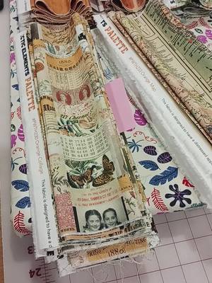 A post by @cotton_cuts on TikTok caption: Step into the world of Tim Holtz fabrics— If you're a member of our pre-cut program, this is ORANGE.🧵✨ It's bold, vintage, and bursting with character, these fabrics are perfect for bringing your creative visions to life. Which one’s your favorite?  It's never too late to join us! cottoncuts.com/timholtz 🎨🤩 #TimHoltzFabric #CottonCuts #QuiltYourStyle #fyp