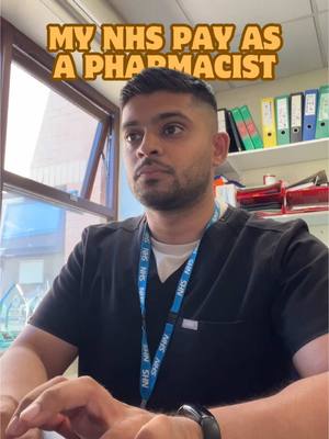 A post by @micropharm on TikTok caption: My pay as an NHS pharmacist 💊 #pharmacist #pharmacy #foryoupage #fyp #medicine #foryou 