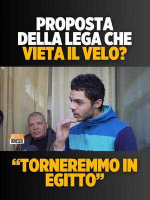 A post by @matteosalviniufficiale on TikTok caption: “Se passasse la proposta della Lega che vieta il velo torneremmo in Egitto”. Se non ti piacciono i nostri principi e valori sei libero di partire. Avanti per dire STOP al velo nei luoghi pubblici, punendo anche severamente chi lo impone a donne e ragazze.