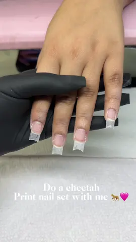 A post by @thanailldoll on TikTok caption: 🐆💕 Discounts for the girls ☺️🎀 @Lé Moné Thenailldoll  @Ana Does Nailz Linda10 #nails #cheetahprint #pinknails #rednails #foryoupage #fypシ゚viral #squarenails #houstontxnailtech #luxurynails #workwithme #galvestonnailtech #tiktok 