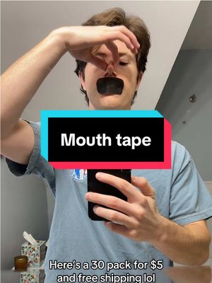 A post by @willjc6 on TikTok caption: cheapest decent mouthtape I could find #selfimprovement #mouthtape #mouthtapesleeping #TikTokShop #SelfCare 