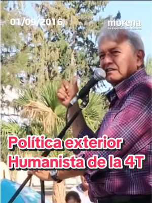 A post by @morena_simx on TikTok caption: El respeto a la autodeterminación de los pueblos, la no intervención y la defensa de la soberanía son la base de la política exterior Humanista de la Cuarta Transformación. De este lado siempre apostaremos por el diálogo, la cooperación y la fraternidad, sobre cualquier confrontación.  Ante el fenómeno de la migración la propuesta ha sido generar las condiciones necesarias para que las personas no tengan que verse obligadas a abandonar su país, su historia, su cultura y raíces, y lo seguiremos haciendo, sin dejar de velar por los derechos de nuestras y nuestros connacionales en el extranjero.