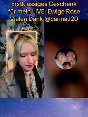 A post by @96mila96 on TikTok caption: Vielen Dank für das tolle Geschenk an meine LIVE! Deine Anerkennung für meine Inhalte bedeutet mir sehr viel.@carina.i20 #livegift #foreverrosa #ewigerose #😈Thecrazydevilfamily😈 #piercing #unbeschreiblichglücklichvergeben💋🥰❤️♾️ 