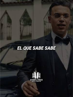 A post by @music_lyrics746 on TikTok caption: El que sabe sabe - Jeiner MC, FT Hakki TP  #rolitaschidas #parati #fyp 