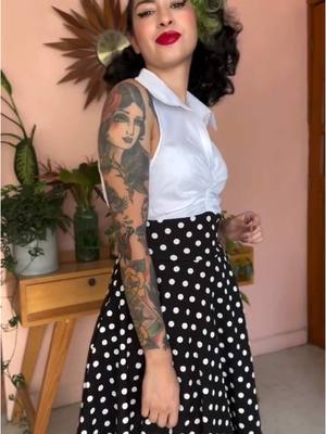 A post by @themysterygirl___ on TikTok caption: ¿te gusta el polka dots? #polkadot #vintagestyle #vintagefashion #outfitpinterest 