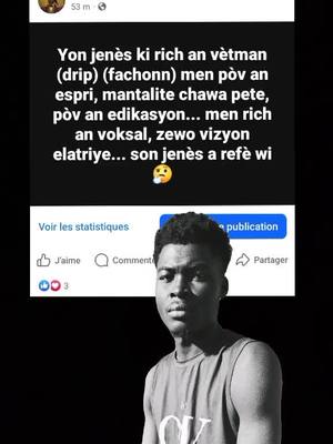 A post by @papymivens820 on TikTok caption: sòw t ap atann de yon jenès konsa? tout sa yo fè nou n ap viv ak yon rezilyans.