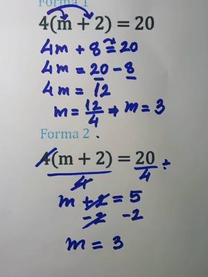 A post by @matematicadopi on TikTok caption: Equação do 1º grau #aula #matemática #escola #aprender 