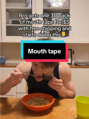 A post by @willjc6 on TikTok caption: at least he got the best deal for mouth tape on TikTok I guess.. #selfimprovement #TikTokShop #mouthtape #SelfCare #mouthtapesleeping #tiktokshopmademebuyit 