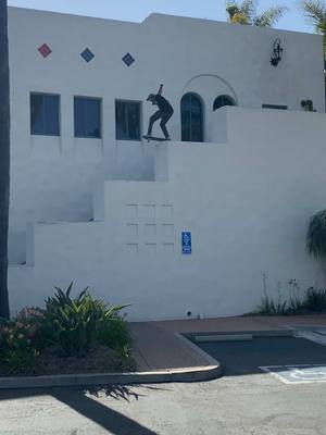 A post by @seanbolis on TikTok caption: Overcoming my fear of heights while skateboarding was a sketchy situation.  No room for error 