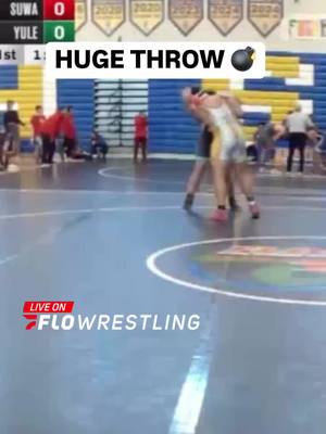 A post by @flowrestlingtv on TikTok caption: Cayden Ricks of Yulee wasted no time earning the fall in the Florida State Dual Championships! Watch the best state championship action LIVE on FloWrestling! #StateChampionships