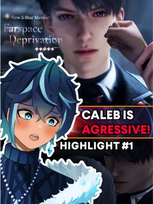 A post by @niyekovt on TikTok caption: That’s NOT what I meant! 😭 Full reaction on YT ▶️ Niyeko Reacts to Farspace Deprivation | Caleb Love and Deepspace (❄️Twitch: Niyeko) #niyeko #vtuber #caleb #calebloveanddeepspace #loveanddeepspace 