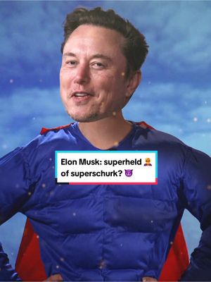 A post by @nosjeugdjournaal on TikTok caption: De meningen over Elon Musk zijn sterk verdeeld. Zijn fans zien hem als superheld, 🦸‍♂️ maar zijn tegenstanders vinden hem een superschurk. 😈 Waarom? Dat heeft Benjamin voor je uitgezocht! #jeugdjournaal #uitgezocht #elonmusk