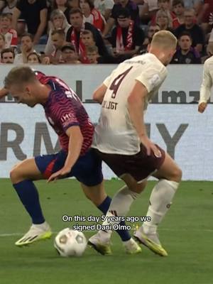 A post by @rbleipzig on TikTok caption: @Dani Olmo is just a special player 🫶 #Football #rbleipzig #Olmo 