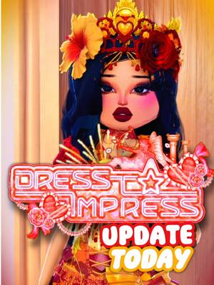 A post by @heavensscar on TikTok caption: 🧧👀 LUNAR NEW YEAR UPDATE COMES OUT TODAY 🔔 #dresstoimpress #dti #dtiupdate #fyp @Dress To Impress 