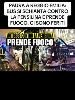 A post by @flashtv_italiayt on TikTok caption: #AndiamoNeiPerTe #neiperte #flashtv #flashtvnotizie #notozieflashtv #notizie #notiziedelgiorno #notizieitalia #cronaca #cronacanera #cronacaitaliana #autobus #incidente #schianto #incendio #reggioemilia #paura #vigilidelfuoco #polizia #carabinieri #ultimora #ultimenotizie #tiktokitalia #perte 