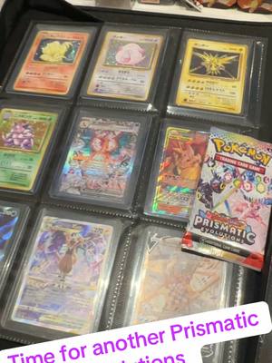 A post by @pokemonman2012_lucasl on TikTok caption: Prismatic Evolutions !  #pokemon #pokemontiktok #pokemoncards #pokemontcg #pokemongo #pokemoncommunity 