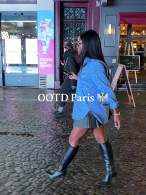 A post by @angwitacho on TikTok caption: Day 1 Paris Fashion Week | Obssessed!! Linked in LTK in bio. Shirt @UNIQLO USA skirt @Aritzia Boots @Tony Bianco Bag @Freja NYC 🫶🏾 #paris #fashionweek #OOTD #fashion #OOTD #outfitideas #whatiworeinparis #parisoutfits 