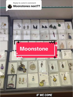 A post by @yourinnerlight on TikTok caption: Replying to @Jules What crystal should we look at next? #yourinnerlight #moonstonejewelry #crystalfyp #pendants #crystalsphere #crystalloversoftiktok #lititz #inventorycheck #moonstone 