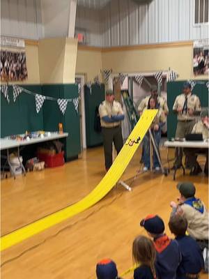 A post by @gorilla.puzzler on TikTok caption: What’s wrong with a couple of guys throwing some dollars down on a little race? #pinewoodderby #boyscouts 