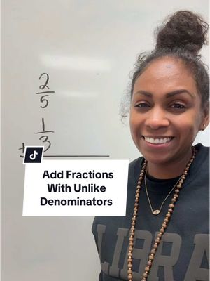 A post by @the_mrskelly on TikTok caption: Adding Fractions! #mathtime #mrskellymath #mathtips #math #Inverted 