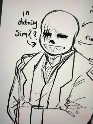 A post by @weirdonumber33 on TikTok caption: #sans #swapfell #swapfellsans #undertaleau 