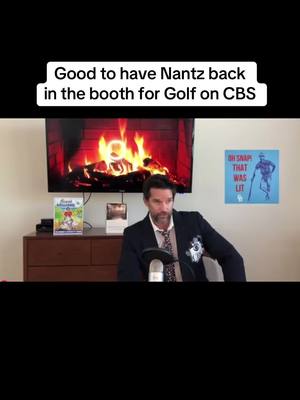 A post by @coachballgame on TikTok caption: Listening to Jim Nantz call golf…is like climbing into a warm bath. Did you know I won the Jim Nantz Soundalike Contest in 2018. Hosted by the Dan Patrick Show. True Story, look it up. Jim called me after the win. We chatted for 14 minutes and 56 seconds. Then he sent me a box of his wine. So I sent him a Coach Ballgame shirt and a picture of my family. Upon that, did he send a handwritten thank you note with CBS letterhead? You betcha. That’s Jim Nantz. Pure Class. #cbssports #JimNantz