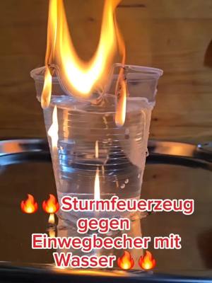 A post by @norbertkas855 on TikTok caption: #CapCut #experiment #fire #wasser #wather #becher #versuch 