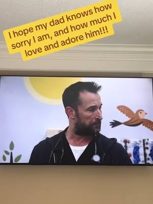 A post by @armymom28 on TikTok caption: @thepitt @Hbo Max  #noahwylethepitt #noahwyle #missmydad #dadsoftiktok #rip #jpl #iloveyou #imissyou 