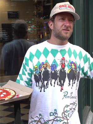 A post by @stoolpresidente on TikTok caption: …a slice of what with everything on it?