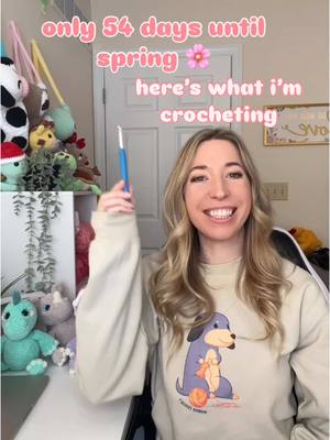 A post by @wondercrochet on TikTok caption: I’ve had enough of winter this year, here’s what I’m crocheting for spring! 🌸 which one will you be making this spring? all patterns by me, sunflower friend coming soon! #crochet 