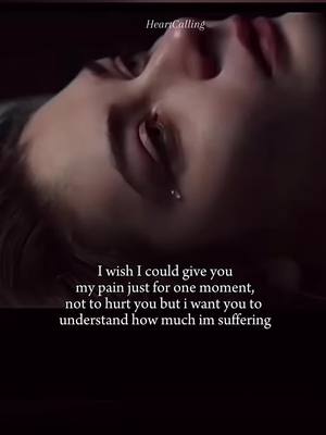 A post by @heartcalling on TikTok caption: #pain #depresssion #breakups #heartbroke #quotesforyou #sadvibe #feelingsad 