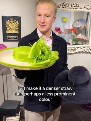 A post by @williamhansonetiquette on TikTok caption: These guidelines make sense on a practical level, but don’t worry about sticking to them too hard! Hats by Rachel Trevor-Morgan #etiquette #williamhanson #fashion