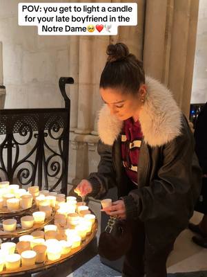 A post by @kaitlin_reagan on TikTok caption: Something I wanted to make sure I did in Paris, it was on my bucket list. The most gorgeous church in the world. I am so happy.🥺❤️ #healing 