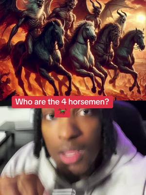 A post by @dontghostme on TikTok caption: What do you think? 🤔 #horsemenoftheapocalypse #4horsemen #endoftheworld #fyp 