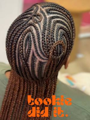 A post by @tookiedidit_ on TikTok caption: WATCH ME DO THIS FREESTYLE👀🔥 #tookiedidit  #labraider #fyp #labraids #braids #hair #hairstyles #hairtransformation #hairgoals #braidstyles #braiders #braidedhairstyles #explorepage #trending #explore #blackbraider #bundles #clientreaction #feedinbraids #dayinmylife 