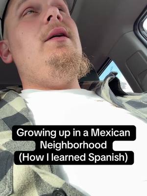 A post by @elgringochido on TikTok caption: My first sentence in Spanish 😂 if you speak 2 languages, what was your first word/sentence in the other language?  #elgringochido #growingupmexican #neighborhood #positivity #growingup #childhoodmemories #memories #firstsentence #speakingspanish #espangles 