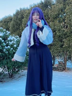 A post by @saffairie on TikTok caption: i wish i took more full body videos in this cosplay i love this outfit so much😢😢 #fernfrieren #ferncosplay #frierencosplay #frierenbeyondjourneysend #frierenfern 