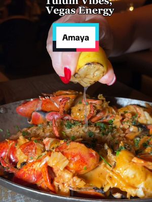 A post by @vegasenespanol on TikTok caption: 🍽️✨ ¡Nuevo en Vegas! Amaya está aquí para llevar tu experiencia culinaria a otro nivel. 😋🔥 ¿Estás listo para disfrutar de sabores increíbles, un ambiente espectacular y platos que van a dejarte sin palabras? 🙌🌮 #Vegas #VegasRestaurantes #ComidaTikTok #LasVegas 