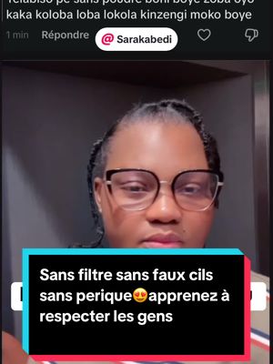 A post by @miichaelob on TikTok caption: Sans filtre , sans poutre , pas de Peruque Apprenez à respecter les gens Que vous connaissez pas. 