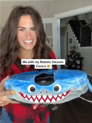 A post by @roborascals on TikTok caption: Who doesn’t want a baby shark or a pet cow? #cleaningtiktok #cleaningfun #roomba #roombacat #tiktokmademebuyit #funnygifts 