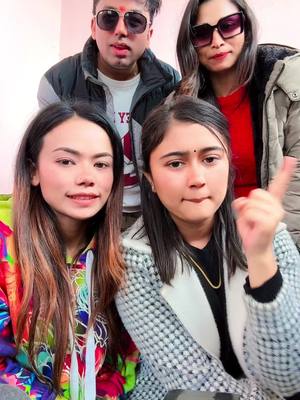 A post by @rachanarimal on TikTok caption: #rachanarimaltiktok Bhairahawa airport ma achanak vet vayo dada didiharusaga❤️@Khuman Adhikari @Sahima Shrestha @Samjhana Lamichhane Magar 